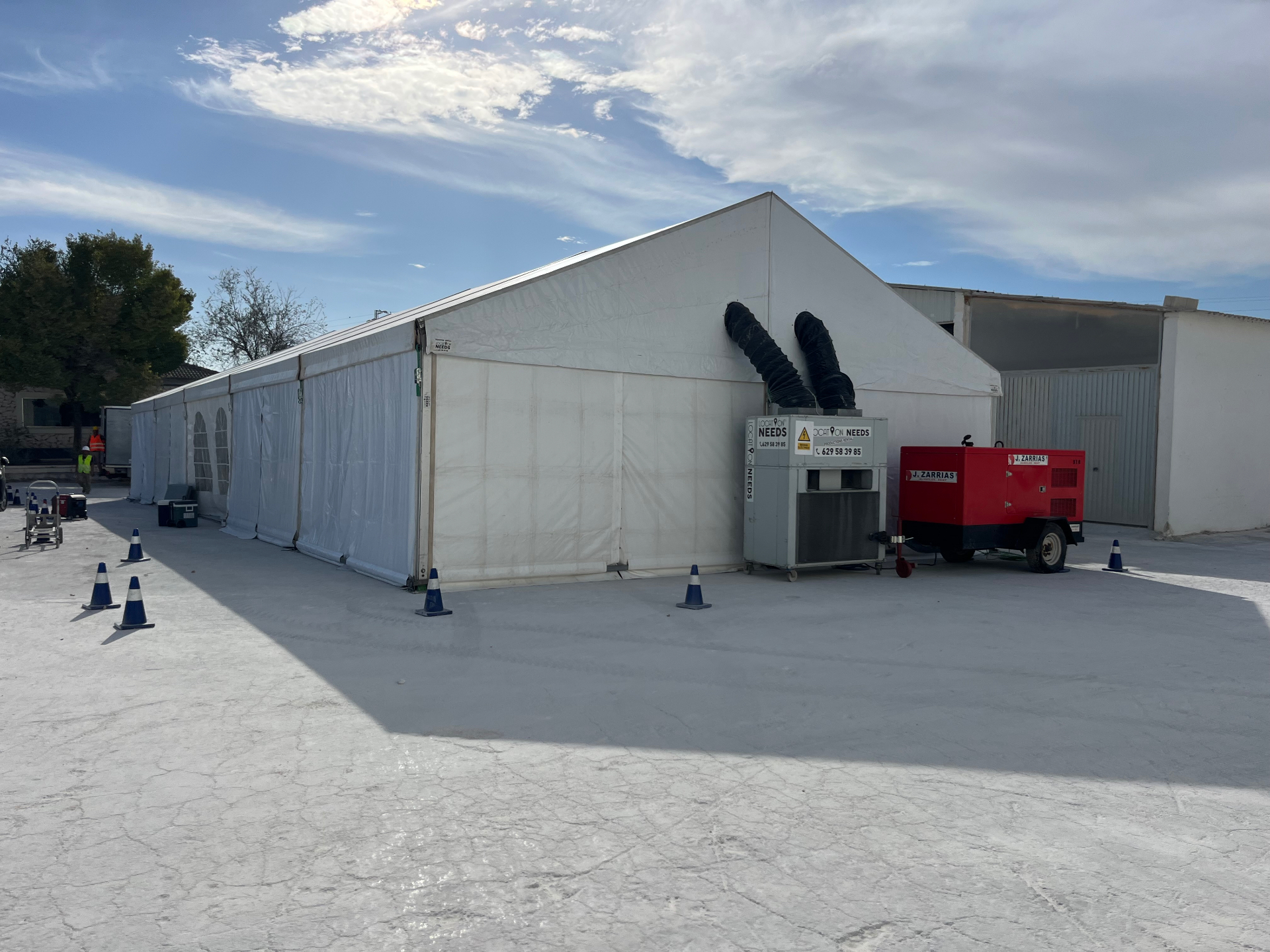 Climatización industrial para sets de rodaje