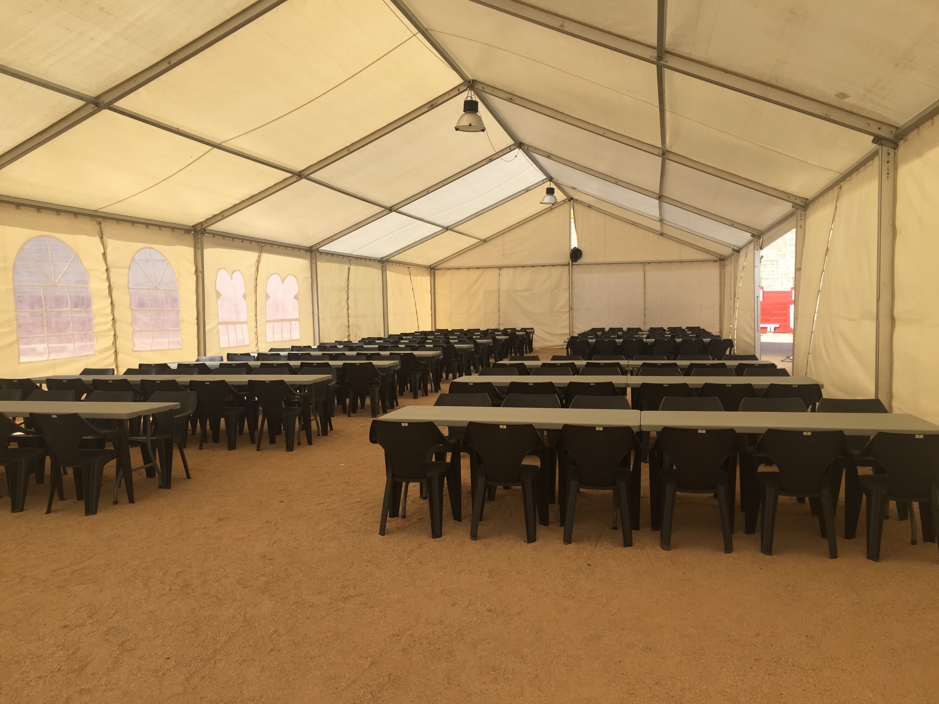 Mobiliario para equipos de producción cinematográfica